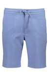 Lindbergh Relaxed Suit Shorts In Blue Mix