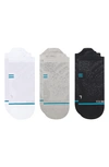 Stance Assorted 3-pack Run Light Tab No-show Socks In Multi