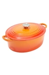 Le Creuset 4.5-quart Oval Dutch Oven In Flame