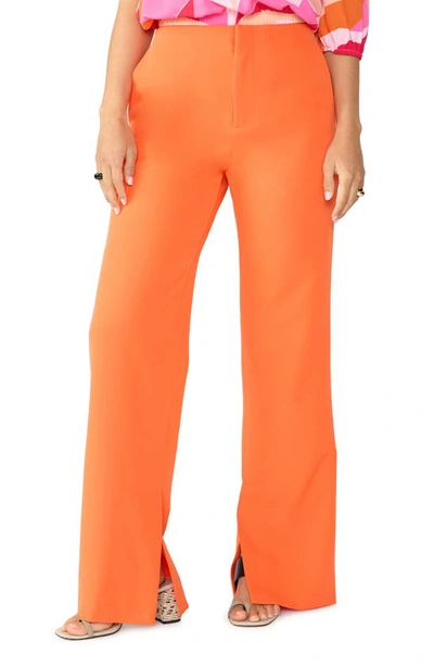 Sanctuary Refine Clean Front Side Vent Pants In Orange