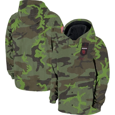 Jordan Brand Camo Oklahoma Sooners Hoodie Full-snap Jacket