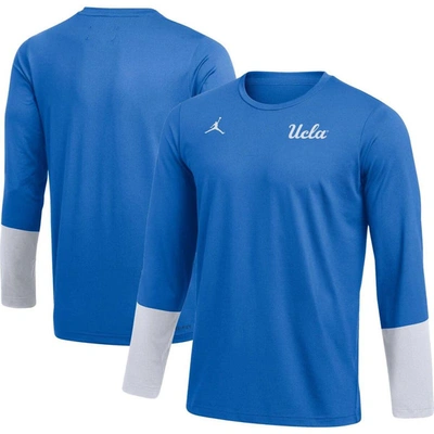 Jordan Brand Blue Ucla Bruins Football Performance Long Sleeve T-shirt