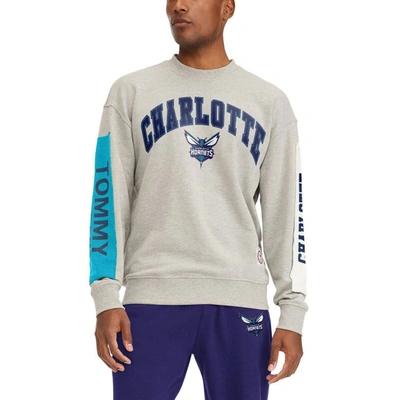 Tommy Jeans Gray Charlotte Hornets James Patch Pullover Sweatshirt