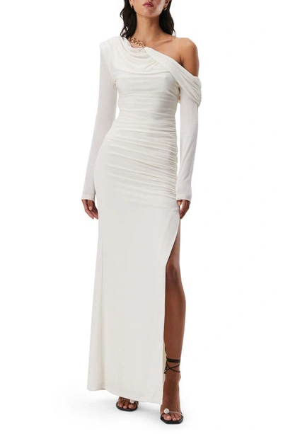 misha glacier long sleeve ruched maxi dress Misha the 'glacier' Long Sleeve Dress