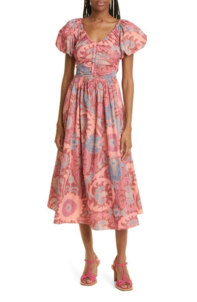 Ulla Johnson Cecile Paisley Dress In Passionflower