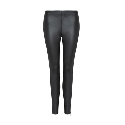 Amanda Wakeley Black Leather Leggings