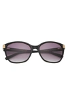 Ted Baker 56mm Cat Eye Sunglasses In Black