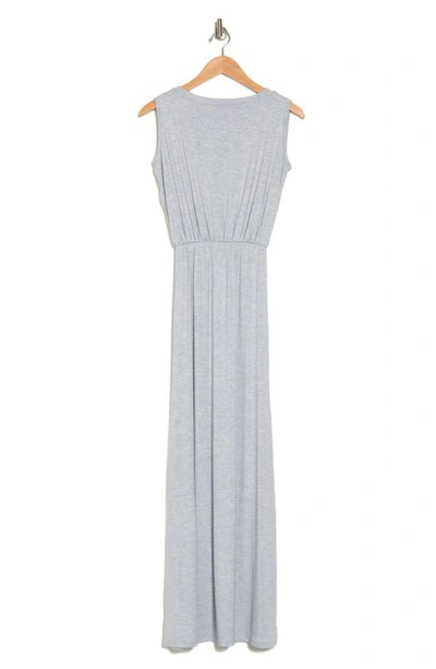 Go Couture Sleeveless Blouson Maxi Dress In Slate