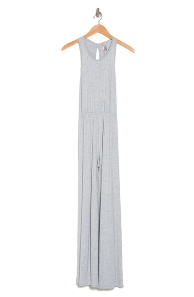 Go Couture Keyhole Back Jumpsuit In Slate