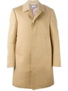 Thom Browne Cotton-twill Mac Overcoat In Khaki
