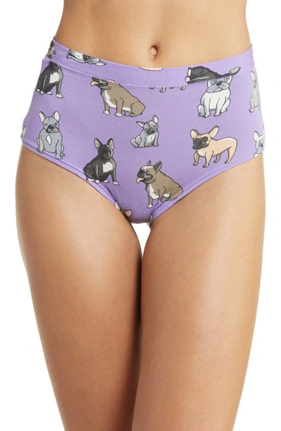 Meundies Feelfree High Waist Briefs In Pardon My Frenchies