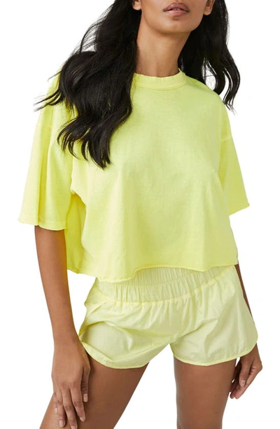 Fp Movement Inspire Cotton T-shirt In Lemon Verbena