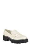 Calvin Klein Suzie Penny Loafer In Ivory