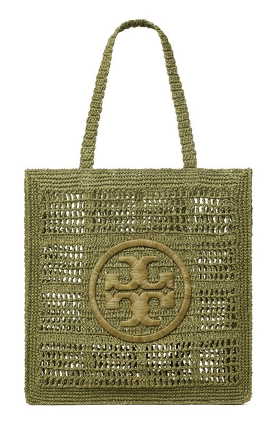Tory Burch Ella Hand-crocheted Tote In Green