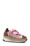 Free People Chapmin Espadrille Sneaker In Gravel Combo