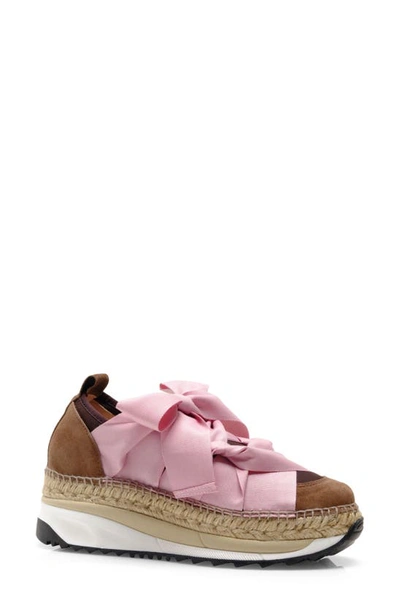 Free People Chapmin Espadrille Sneaker In Gravel Combo