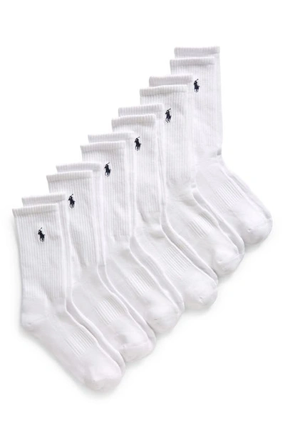 Polo Ralph Lauren Assorted 6-pack Crew Socks In White