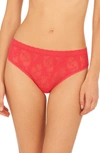 Natori Bliss Allure Lace Thong In Hibiscus