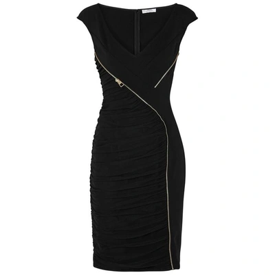 Versace Black Zip-embellished Dress