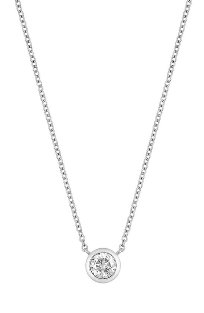 Bony Levy 14k Gold Bezel Diamond Pendant Necklace In 14k White Gold