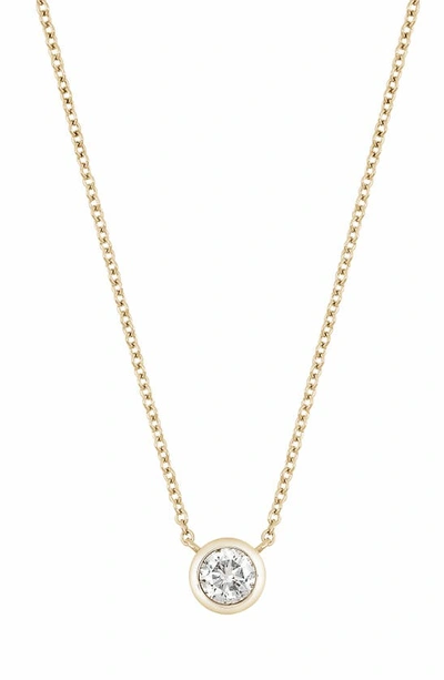 Bony Levy 14k Gold Diamond Bezel Pendant Necklace In 14k Yellow Gold