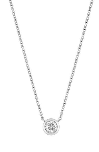 Bony Levy 14k Gold Diamond Bezel Pendant Necklace In 14k White Gold