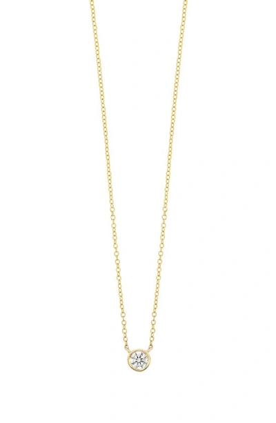 Bony Levy 14k Gold Bezel Diamond Pendant Necklace In 14k Yellow Gold