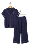 Nordstrom Rack Tranquility Cropped Pajamas In Navy Peacoat