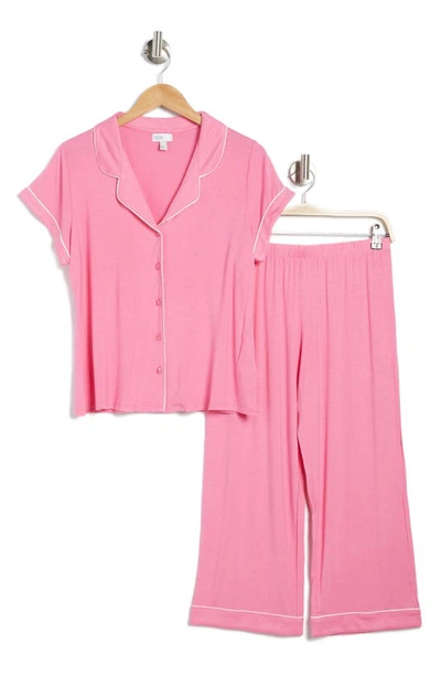 Nordstrom Rack Tranquility Cropped Pajamas In Pink Wildflower