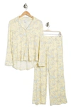 Nordstrom Rack Tranquility Long Sleeve Shirt & Pants Two-piece Pajama Set In Blue Provence