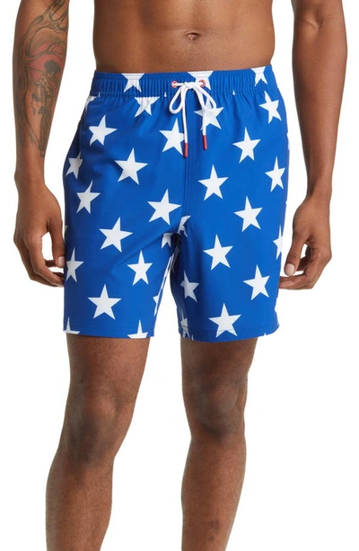 Vineyard Vines Chappy Swim Trunks In Star Captains Blue
