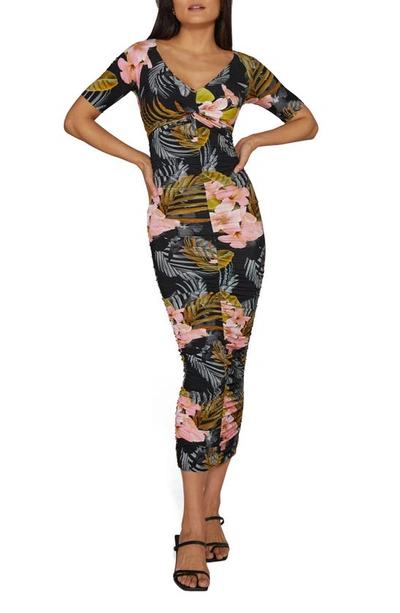 Favorite Daughter The Bad Decisions V-neck Body-con Dress In Black