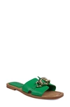 Zigi Nelissa Slide Sandal In Green Lthr