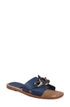 Zigi Nelissa Slide Sandal In Navy Lthr