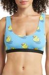 Meundies Print Bralette In Give A Duck