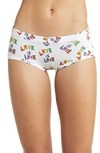 Meundies Feelfree Hipster Briefs In Love Is Love 2.0