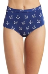 Meundies Feelfree High Waist Briefs In Anchors Away