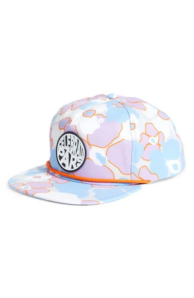 Swannies Siggy Floral Waterproof Baseball Cap In Lilac