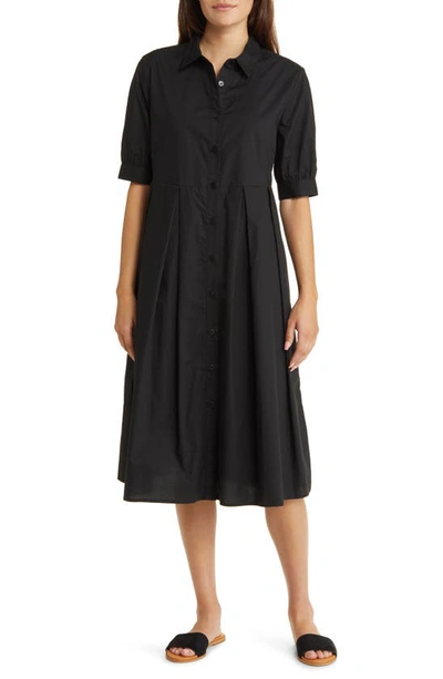 Masai Copenhagen Nebina Pleat Shirtdress In Black