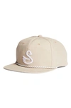 Swannies Dubs Swan Golf Hat In Tan-white