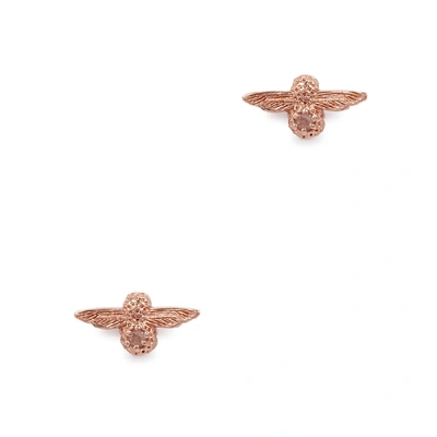 Olivia Burton Bejewelled Bee 18ct Rose Gold-plated Earrings
