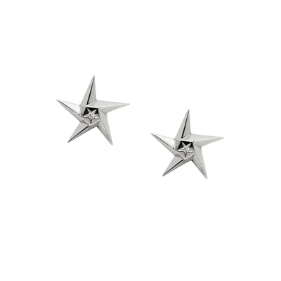 Daou Jewellery White Star Earrings