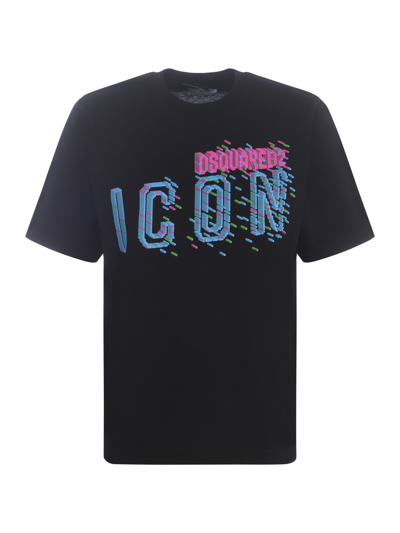 Dsquared2 T-shirt  Icon In Cotton In Nero