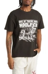 One Of These Days X Woolrich Cotton Graphic T-shirt In Washed Black