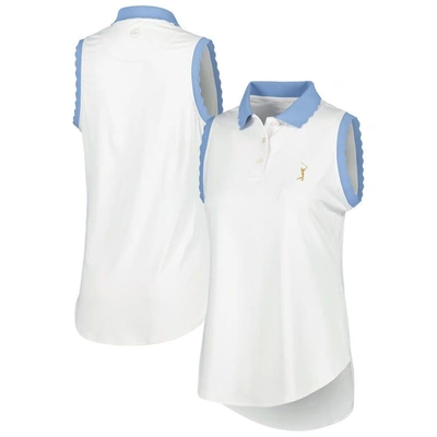 Peter Millar White The Players Opal Stretch Jersey Sleeveless Polo