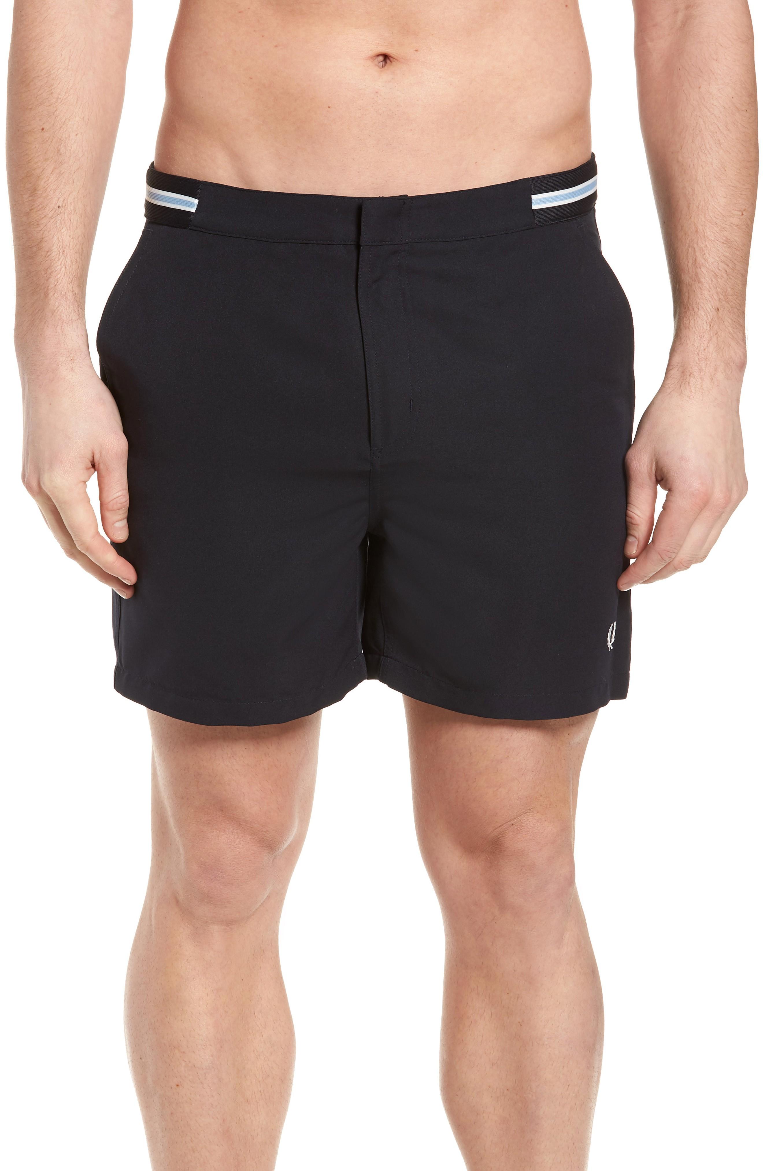 fred perry taped swim shorts