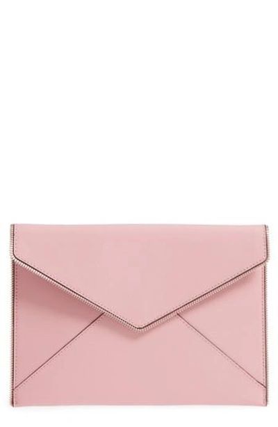 Rebecca Minkoff Leo Envelope Clutch - Coral In Apricot/ Light Gold