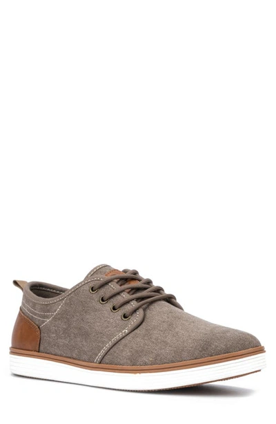 Reserve Footwear Atomix Twill Derby Sneaker In Taupe