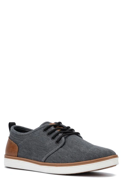 Reserve Footwear Atomix Twill Derby Sneaker In Dark Gray
