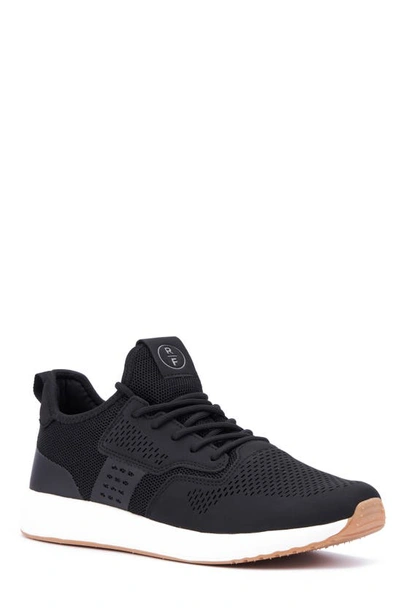 Reserve Footwear Perforated Sneaker In Black